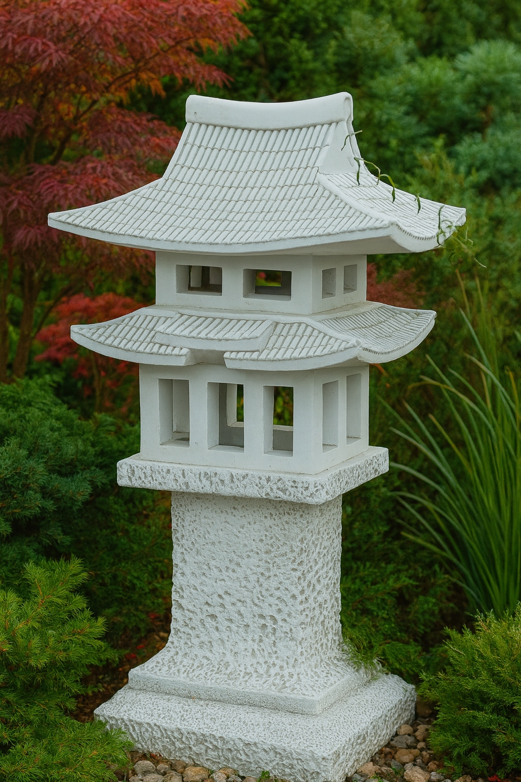 Pagoda kun'yomi oo(kii) / záhradná lampa vyrobená z architektonického betónu